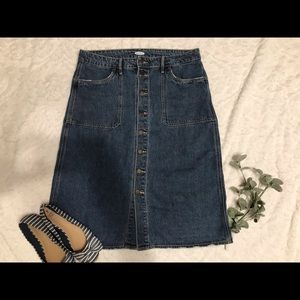Old Navy Midi Denim Skirt